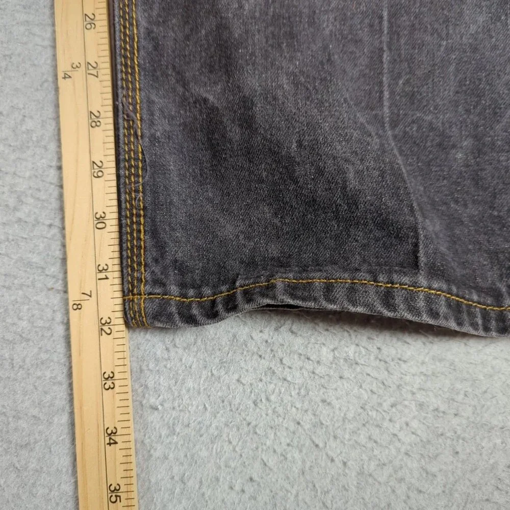 Coogi Jeans Mens 42x34 (Actual 40x32) Black Embroidered Baggy Hip Hop Y2K - Picture 8 of 11